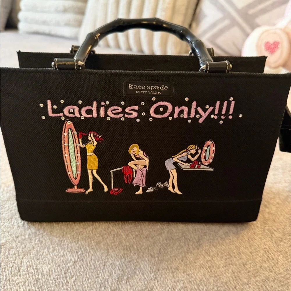 Kate Spade Black Ladies Only Bag